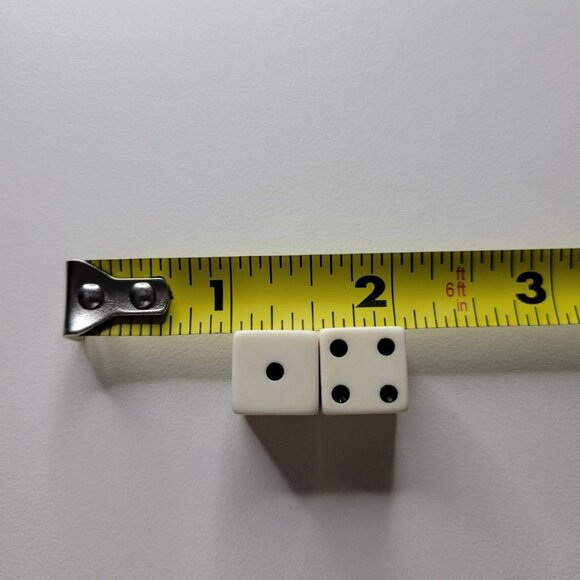 Careers Board Game Replacement Five Tokens Dice Pieces 1979 Purple Blue Yello - Picture 3 of 5